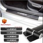 Honda Legend 4 Adet Karbon Kapı Eşiği Sticker