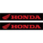 Honda Motorcu Boru Sticker Set Kırmızı