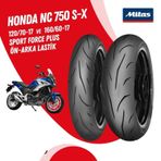 Honda Nc 750 S-X Mitas Sport Force + Lastik Takımı