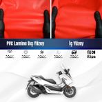 Honda Nss 250 Forza 250 Motosiklet Brandası Su Geçirmez Branda Kırmızı Branda Motor Branda Xxl - Bağlantı Klipsi