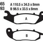 Honda Ön Fren Disk Balatası Sfa693 Fa465 Ask Crf 250L (13-21) 250 Rally (17-21)