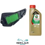 Honda Pcx 125 14-17 Castrol Yağ Ve Hava Filtre Bakım Seti Bs0033