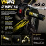 Honda Pcx 125 Protaper Yumuşak Silikon Elcik Sarı Siyah Kntk021