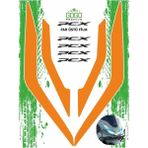 Honda Pcx 2021 - 2024 Uyumlu Far Üstü Film Sticker - Turuncu
