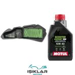 Honda Pcx 21 24 Motul Yağ Ve Hava Filtre Bakım Seti Bs0012