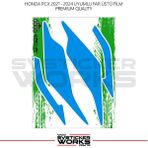 Honda Pcx Far Filmi Sticker Şeffaf Folyo 2021 - 2024 Kalın Model - Mavi