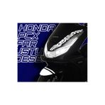 Honda PCX FAR ÜSTÜ DESEN STİCKER ETİKET BEYAZ