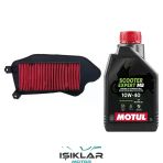 Honda Spacy 110 Motul Yağ Ve Hava Filtre Bakım Seti Bs0001