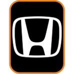 Honda Sunroof Cam Oto Sticker Beyaz 40*30 cm - Renkli - Standart