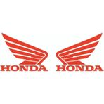 Honda Uyumlu İçin Uyumlu Aksesuar Oto Motorsiklet Kask Sticker Set Kırmızı