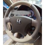 Honda VTEC 2 Kasaya Uyumlu Araca Özel Direksiyon Kılıfı (Kahverengi Krem)