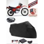 Honda Xl 185 S Branda Siyah Arka Çanta Uyumlu(Topcase) Motosiket Brandası Motor Örtüsü Çadır Su Geçirmez Motosiklet Kılıfı Motor Brandası,lastikli,taşıma Torbalı