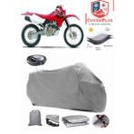 Honda Xr 650 R Branda Gri Arka Çanta Uyumlu(Topcase) Motosiket Brandası Motor Örtüsü Çadır Su Geçirmez Motosiklet Kılıfı Motor Brandası,lastikli,taşıma Torbalı