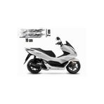 Honda YSGMOTOPARTS Pcx Amblem Logo 3d Damla Sticker Yazı 2 Adet Set Gümüş Gri Renk 19 cm