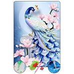 Hondep 5d Elmas Boyama Mozaik Tablo Tuvale Gerili 40X50 cm Tavus Kuşu-1 Puzzle Tuval Seti