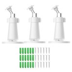 honecumi [3'lü paket] EufyCam 2C/2C Pro/2 Pro/E20/E40 ve Google Nest Cam duvar askısı ile uyumlu - hava koşullarına dayanıklı, 360 derece döndürülebilir, iç ve dış mekanlar için güvenli ve kolay kurulum -