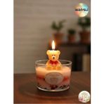 Honey Bear Mum Dekoratif (Soya Wax, Jel Mum) Vanilya Kokulu - 1