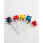 Honey Candy Balcı Şekerleme Top Şeker 10 Adet Mavi Kırmızı Sarı Tutti Frutti Çilek Muz Aromalı Lolipop Şeker - 1 Adet