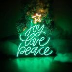 Honey Concept Joy Love Peace Neon LED Yazı