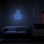 Honey Concept Orta Parmak Neon LED Duvar Yazısı Dekoratif Duvar Aydinlatmasi Gece Lambası