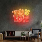 Honey Concept This Is Love Neon LED Yazı