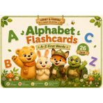 Honey & Friends Alphabet Flashcards A-Z Ilk Kelimeler Ingilizce Alfabe Kartları 26 Kart
