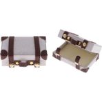 Honeyge 2pcs 1: 6 Dolls House Minyatür Ahşap Bavul Bagaj Kılıfı Oyuncaklar (Yurt Dışından)