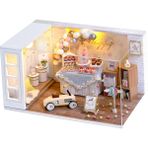 Honeyge Dıy Ahşap Minyatür Dollhouse 1:24 El Yapımı Bebek Evi Modeli Yapı Kitleri Oyuncaklar (Yurt Dışından) - Renkli