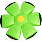 Honeyge LED Uçan Ufo Düz Atmak Disk Topu ile LED Işık Oyuncak Çocuk Açık Yeşil (Yurt Dışından)