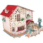 Honeyge Modern Loft Dubleks Daire Avrupa Tarzı Dollhouse Minyatür Dıy Ev (Yurt Dışından) - Renkli