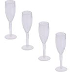 Honeyge Set 4 Adet Kupası Goblet Suyu Cam Bebekler Ev Mutfak Masa Süslemeleri Için (Yurt Dışından) - Renkli