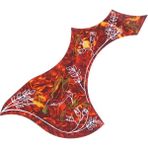Honeyge Solak Akustik Gitar Pickguard Seçim Koruması Çizilmez Plaka Kırmızı (Yurt Dışından)