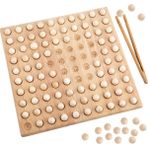 Honeyge Tahta Klip Boncuk Oyunu Erken Eğitim Matematik Oyunu Klip Boncuk Yürüyor Kızlar (Yurt Dışından) - Renkli