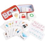 Honeyge Toddler Bebek Flash Kartları - Erken Eğitim Oyuncakları Hediyeler - Alfabe Bilişsel (Yurt Dışından) - Renkli