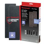 Honeywell Ev Kokusu ve Gaz Azaltıcı Ön Filtre, 2'li Paket, Siyah