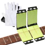 HONGECB Gitar teli temizleyici, yumuşak mikrofiber temizleme bezi, antistatik eldiven, gitar / bas / mandolin / ukulele için enstrüman tel ve klavye temizleyici fırça (eldivenli 2 temizleyici)