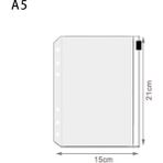 Hongliang Shop A5 Stili 5 Adet Dosya Yöneticisi Depolama Klasörü Fermuarlı Çanta Pvc Gevşek Yaprak Depolama Çantası Faturalar Kartvizit Çantası Gevşek Yaprak Kitap Belge Çantası (Yurt Dışından) - Renkli
