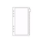 Hongliang Shop Bir Stil A6 Pvc Fermuarlı Çanta Standart 6 Delik Şeffaf Kart Faturalar Çanta Gevşek Yaprak Plastik Kart Tutucu Cebi Depolama Düzenleyici (Yurt Dışından) - Renkli