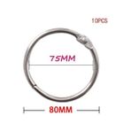 Hongliang Shop C 80MM Tarzı Metal Cetvel Halkası Gevşek Yaprak Kitap Cetvel Halkası Çok Fonksiyonlu Anahtarlık Çember Kitap Cetvel Halkası Ofis Bağlama Malzemesi (Yurt Dışından) - bağlayıcı halkalar - 1