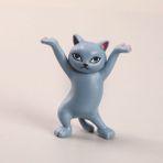 Hongliang Shop Gri Kedi Stili Yeni Komik Kedi Kalemlik Oyuncak Her Şeyi Tutan Kedi Kulaklık Tutucu Ev Dekorasyonu Büyüleyici Dans Eden Kedi Kalemlik Anime Hediye (Yurt Dışından) - Renkli - Kalem tutucu - 1