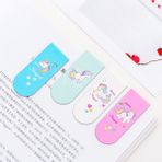 Hongliang Shop Sevimli Unicorn Mıknatıslı Yer Işareti Çizgi Roman Kırtasiye Yaratıcı Mini Kitap Klipsi Kitap Klasörü (Yurt Dışından) - Renkli