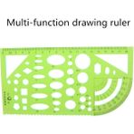 Hongliang Shop Siyah Stil Ofis Kırtasiye Tasarım Malzemeleri Milyon Çiçek Cetvel Yuvarlak Cetvel Geometri Çizim Şablon Cetvel Spirograf Geometrik Cetvel (Yurt Dışından) - Renkli - 1