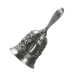 HONMEET 1 Adet El Zili Alaşımlı El Zili Restoran Masa Zili Servis Zili Ergonomik Saplı Gürültülü Ve Sağlam Dekoratif Zil Ev Ofisi Için