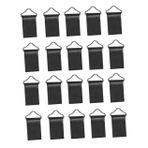 HONMEET 30 Set Trambolin Üçgen Halkası Trambolin Aksesuarları Çocuklar Trambolin Üçgen Yüzükler D Üçgen Tokalar Açık Trambolin Üçgen Halka Tokaları Trambolin Halkaları Ütü Black