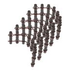 HONMEET 5 Kütük Çit Diy Minyatür Çit Ahşap Saksı Çit Mikro Peyzaj Çiti Minyatür Peri Çit Masa Üstü Çit Dekorasyonu Minyatür Bahçe Saksı Sınır Çiti Çit Ahşap Çocuk Odun Mini Heykelciği