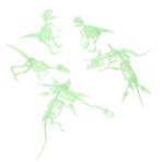 HONMEET 7 Adet Cadılar Bayramı Katmanlı Tepsi Süslemeleri Cadılar Bayramı Bahçe Işareti Plastik Dinozorlar Oyuncak Figürler Çocuk Yüzme Kolluk Aksiyon Figürü Iskelet Kalıp Pvc 3 Boyutlu