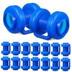 HONMEET Trampolin Yedek Trampolin Direği Kapakları 16 Parça Set Fitness Trampolin Uç Kapakları Abs Malzeme Basit Görünüm