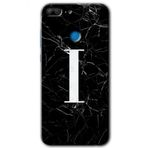 Honor 9 Lite Kilif Hd Desen Baskili Arka Kapak - Siyah Mermer Desenli I Harfi