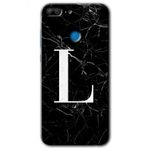 Honor 9 Lite Kilif Hd Desen Baskili Arka Kapak - Siyah Mermer Desenli L Harfi