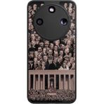 Honor Magic 8 Lite Uyumlu Mustafa Kemal Ataturk Tasarımlı Glossy Premium Kılıf - Siyah - Atatürk-286